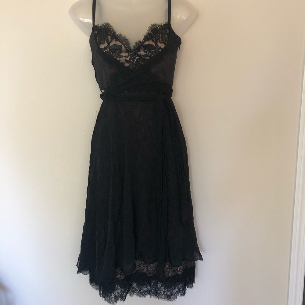 Ellie Tahari Silk Lace Bustier style dress sz 4